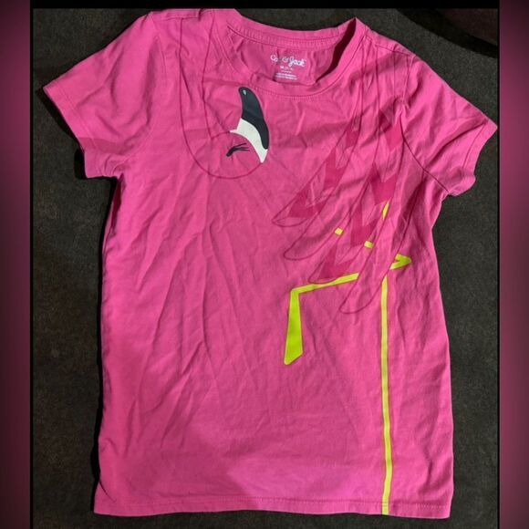 Cat & Jack Other - Cat & Jack Girls Size M Pink Flamingo Short Sleeve T-Shirt Casual